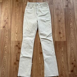 Zara Cream Flare Jeans